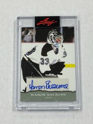 Lightning Manon Rheaume 2022 Leaf Pro Set Sports No.PSA-MR1 2/2 Autographed Single Card