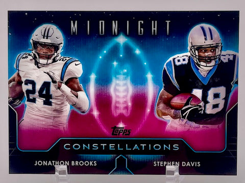 Panthers Jonathon Brooks/Stephen Davis 2024 Topps Midnight No.C-4 Single Card