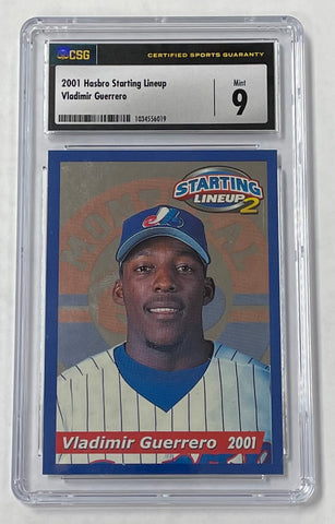 Expos Vladimir Guerrero 2001 Hasbro Starting Lineup No.27 CSG 9 Graded Single Card