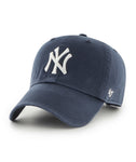 Yankees Hat 47' Clean Up "NY" Logo Adjustable Blue w/ White Logo