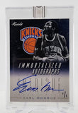 Knicks Earl Monroe 2014 Panini America-Intrigue #24 01/01 Autographed Sealed By the manufacture Single Card