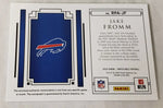 Bills Jake Fromm 2020 Panini Impeccable #27/75 Rookie Patch & Autographed Single Card