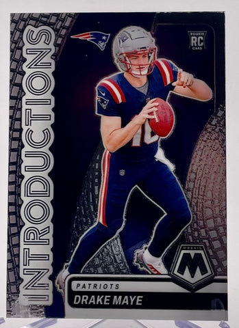 Patriots Drake Maye 2024 Panini Mosaic No.1 Rookie Single Card