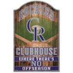 Rockies Wood Sign 11x17 Clubhouse