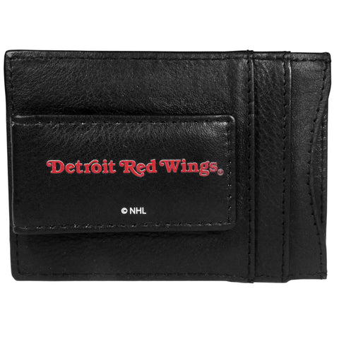 Red Wings Leather Cash & Cardholder Magnetic Name