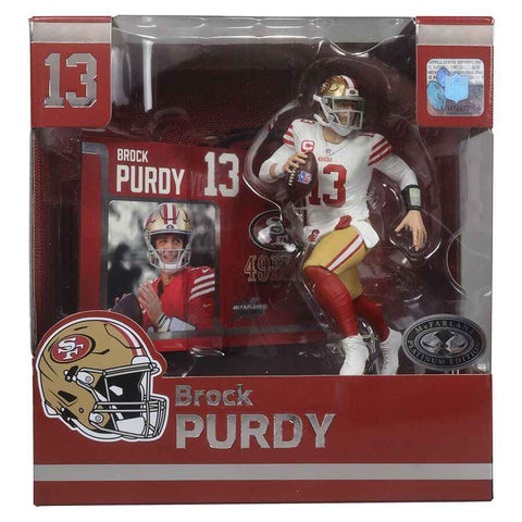 49ers Brock Purdy 7" McFarlane Figure Sports Picks Legacy Series Platinum Chase Variant