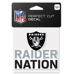 Raiders 4x4 Decal Slogan