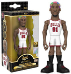 Bulls Funko Pop Vinyl Premium Gold Series Legends - NBA Basketball - Dennis Rodman 5" Chase Variant