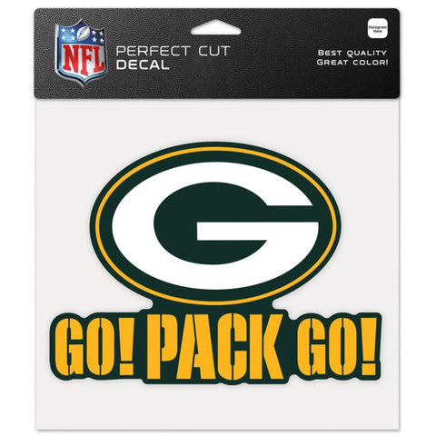 Packers 8x8 DieCut Decal Color Slogan