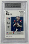 Patriots Mac Jones 2021 Panini Encased No.RNS-MJ #04/10 Beckett Graded 8.5 Autographed Rookie Single Card