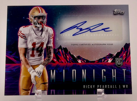 49ers Ricky Pearsall 2024 Topps Midnight No.RHS-RP Autographed Rookie Single Card