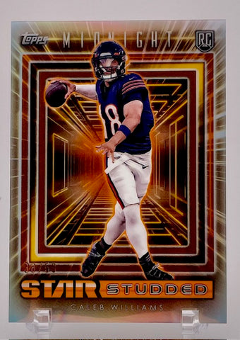 Bears Caleb Williams 2024 Topps Midnight No.SS-1 #38/50 Rookie Single Card