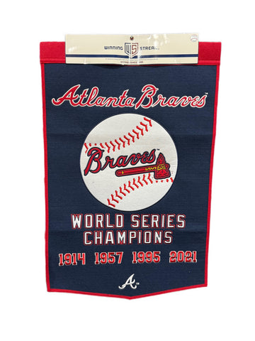 Braves 24"x38" Wool Banner Dynasty
