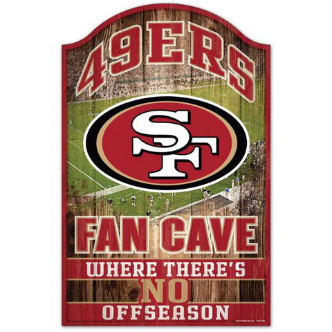 49ers Wood Sign 11x17 Fan Cave