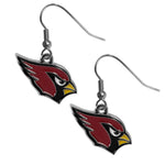 Cardinals Earrings Dangle Chrome NFL