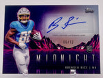 Chargers Brenden Rice 2024 Topps Midnight No.RHS-BR #06/12 Autographed Rookie Single Card