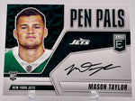 Jets Mason Taylor 2025 Panini Donruss Elite No.PP-MTA Autographed Rookie Single Card