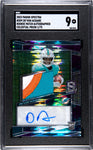 Dolphins Devon Achane 2023 Panini Spectra No.209 #01/75 Autographed Relic Rookie SGC Graded 9 Single Card