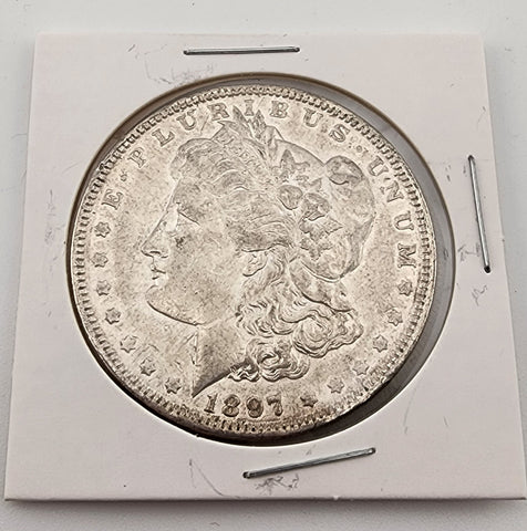 1897-  Morgan Silver Dollars Coin - Not Graded - Picture May Vary