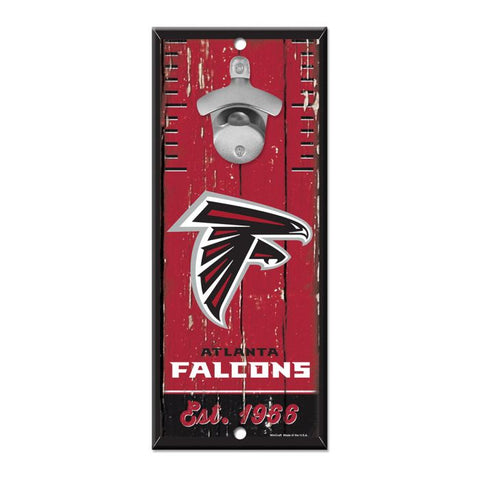 Falcons 5x11 Wood Bottle Opener Sign