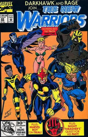 The New Warriors Issue #22 April 1992 Comic Book