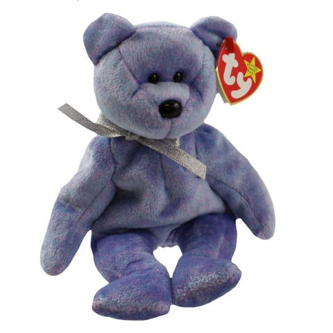 TY Beanie Baby 8.5" - Clubby 2 the Platinum Bear