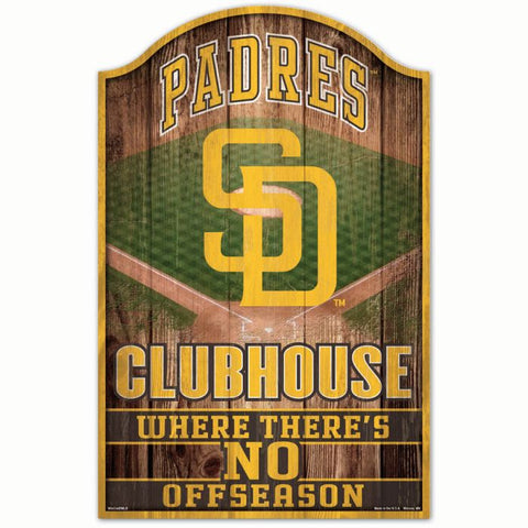 Padres Wood Sign 11x17 Clubhouse