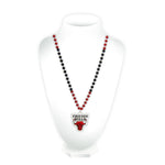 Bulls Team Beads w/ Medallion