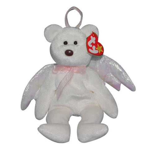 TY Beanie Baby 8.5" - Halo White Bear 1998