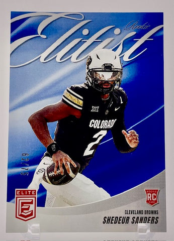 Browns Shedeur Sanders 2025 Panini Donruss Elite No. 3 #62/75 Rookie Single Card