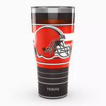 Browns 30oz Hype Stripes Stainless Steel Tervis w/ Slider Lid