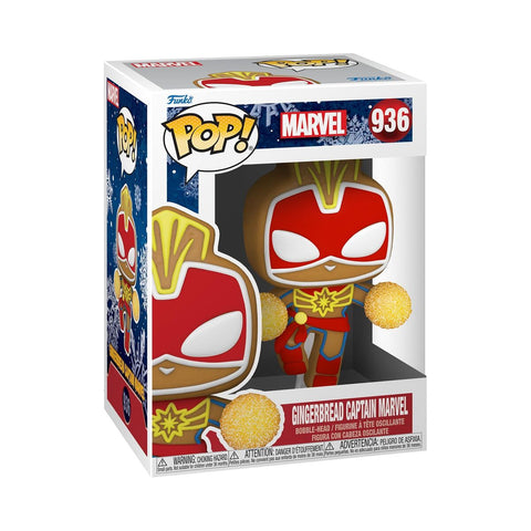 Funko Pop Vinyl - Marvel - Gingerbread Captain Marvel 936