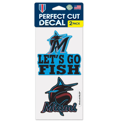 Marlins 4x8 2-Pack Decal Slogan