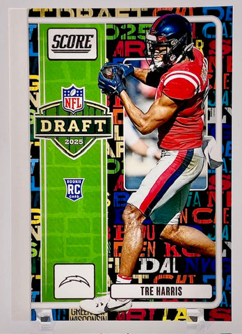 Chargers Tre Harris 2025 Panini Score No. 9 Rookie Single Card