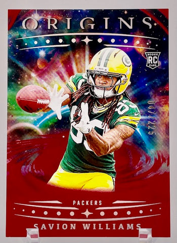 Packers Savion Williams 2025 Panini Origins No.129 #047/225 Rookie Single Card
