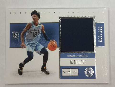 Grizzlies Ja Morant 2019-20 Encased FOTL No.SR-JAM #016/199 Relic Rookie Single Card