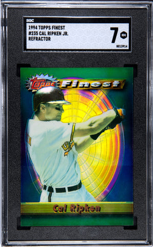 Orioles Cal Ripken Jr. 1994 Topps Finest No.235 Refractor SGC Graded 7 Single Card