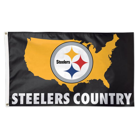 Steelers 3x5 House Flag Deluxe Slogan