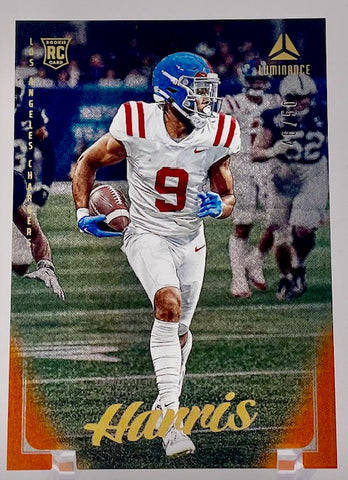 Chargers Tre Harris 2025 Panini Luminance No. 124 #46/50 Rookie Single Card