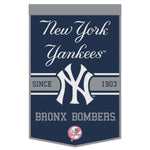 Yankees 24"x38" Wool Banner Slogan