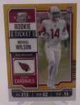 Cardinals Michael Wilson 2023 Panini Contenders Optic No.84 #04/50 Rookie Single Card