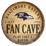 Ravens Wood Sign Round 14" Fan Cave