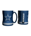 Cowboys 14oz Coffee Mug Relief Blue