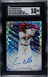 Reds Cam Collier 2023 Bowman's Best No.SHA-CCO #24/25 SGC Graded 10 Autographed Single Card
