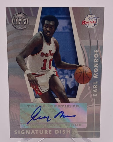 Bullets Earl Monroe 2006 Topps First Row No.SD-EM #42/83 Autographed Single Card