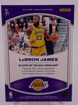 Lakers Lebron James 2023-24 Panini Player of the Day No.21 #28/50 Single Card