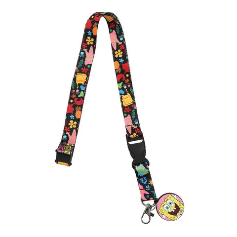 Spongebob Squarepants Character Group Shot 22" Sublimated Lanyard