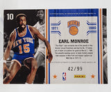 Knicks Earl Monroe 2010 Panini America-Limited #10 42/99 Autographed Single Card