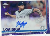 Yankees Jonathan Loaisiga 2019 Topps Chome No.RA-JL 005/250 Autographed Rookie Single Card