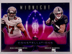 Buccaneers/Raiders Rob Gronkowski/Brock Bowers 2024 Topps Midnight No.C-16 #06/12 Single Card